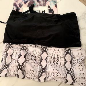 Large SHEIN bandeau swim tops